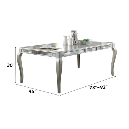 ACME 62080 Francesca Dining Table, Champagne