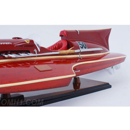 6" Unfinished Wood Hand Painted Model Boat HomeRoots