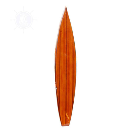 6" Unfinished Wood Hand Painted Model Boat