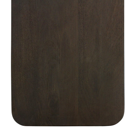80" Dark Brown Distressed Solid Wood Sideboard Soft Close with Four Doors HomeRoots