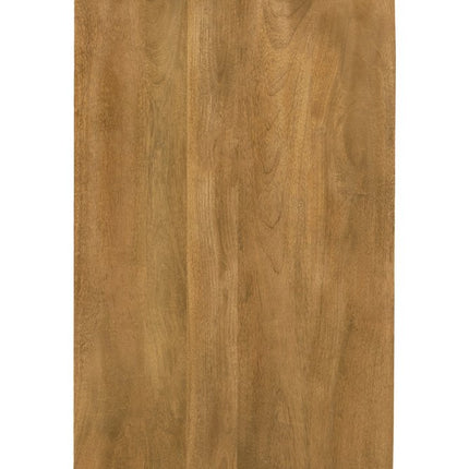 48" Tan Distressed Solid Wood Sideboard Soft Close with Two Doors HomeRoots