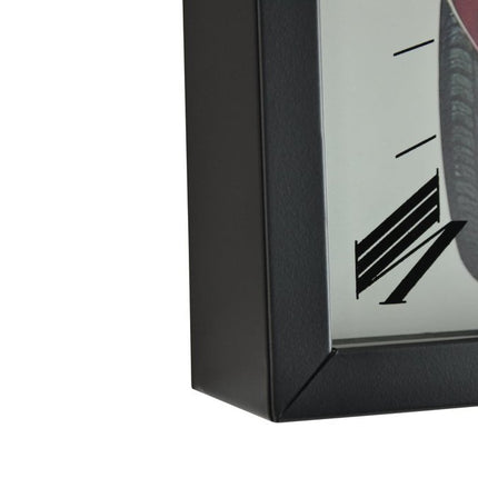 23" Black Red And Silver Metal Silent Analog Exposed Gear Wall Clock HomeRoots