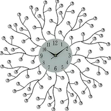 20" Black White And Clear Silent Analog Round Wall Clock HomeRoots