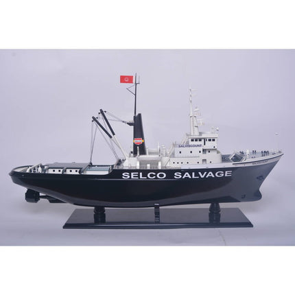 6" Unfinished Wood Hand Painted Model Boat HomeRoots