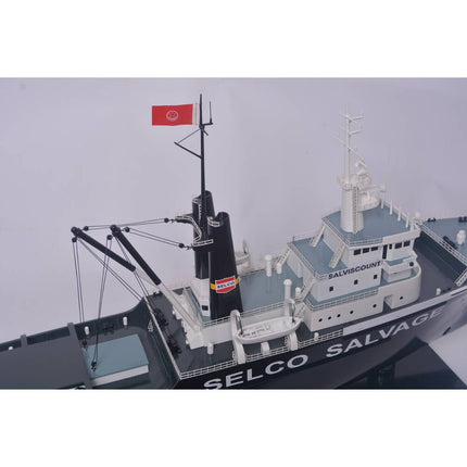 6" Unfinished Wood Hand Painted Model Boat HomeRoots