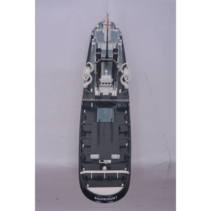 6" Unfinished Wood Hand Painted Model Boat HomeRoots