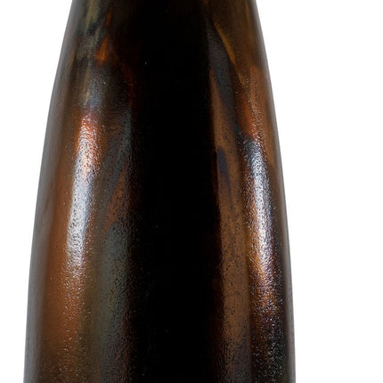 50" Burnished Brown Aluminum Floor Vase HomeRoots