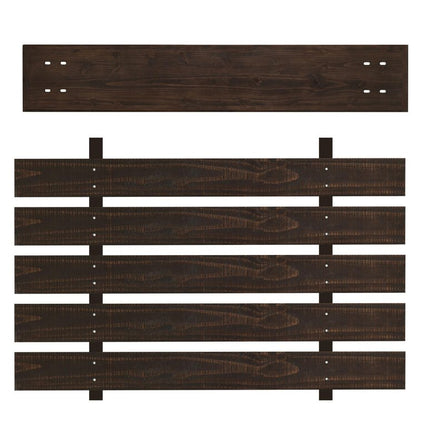 96" Distressed Solid Wood Entertainment Center