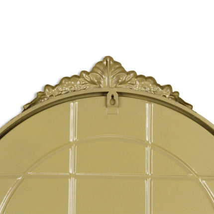 34" Gold Metal Arch Accent Mirror