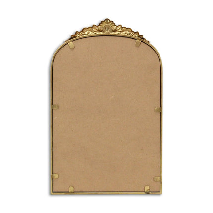16" Gold Metal Arch Accent Mirror