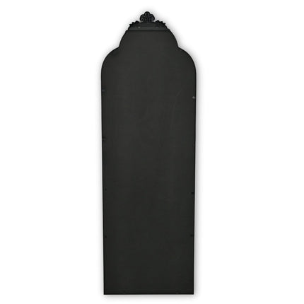 65" Black Metal Arch Full Length Hanging Mirror