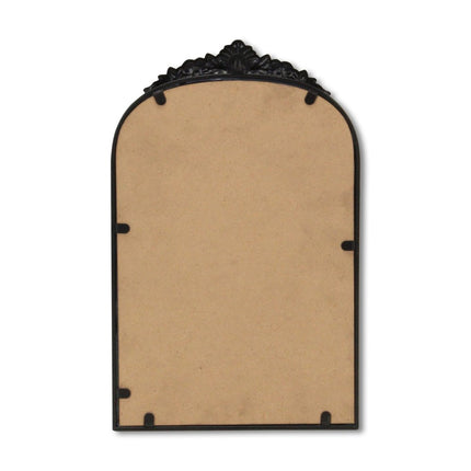 16" Black Metal Arch Accent Mirror HomeRoots