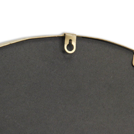 34" Gold Metal Beaded Arch Accent Mirror HomeRoots