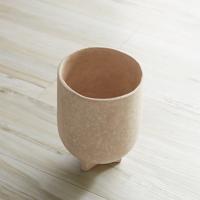 7" Beige Recycled Paper Urn Table Vase HomeRoots