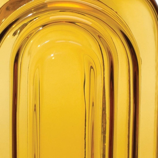 10" Amber Glass Table Vase HomeRoots