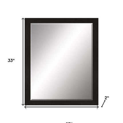 33" Dark Brown Accent Mirror HomeRoots
