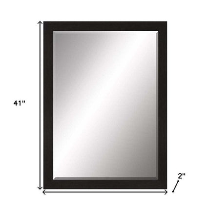 41" Dark Brown Accent Mirror HomeRoots