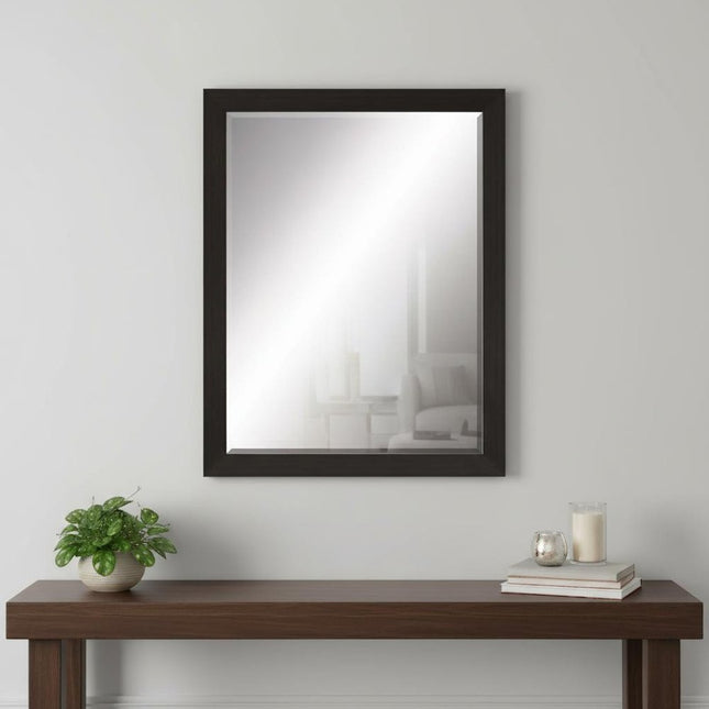 45" Dark Brown Framed Accent Mirror HomeRoots