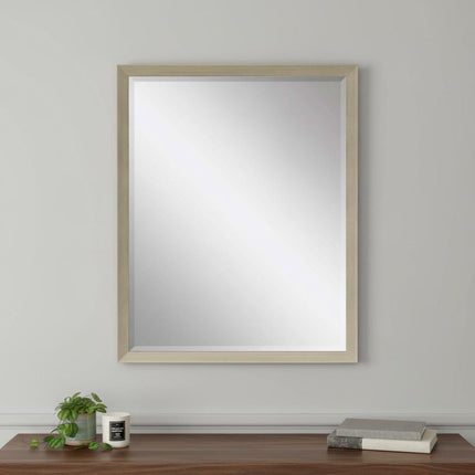 31" Silver Wood Accent Mirror HomeRoots