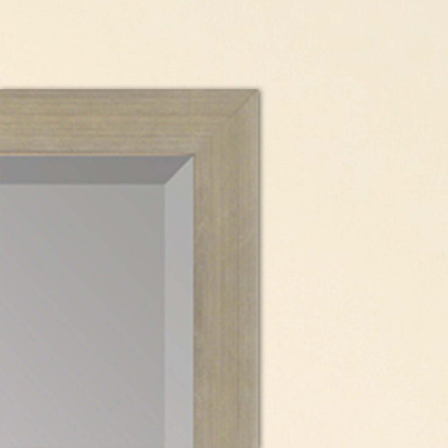 39" Silver Solid Wood Framed Accent Mirror HomeRoots