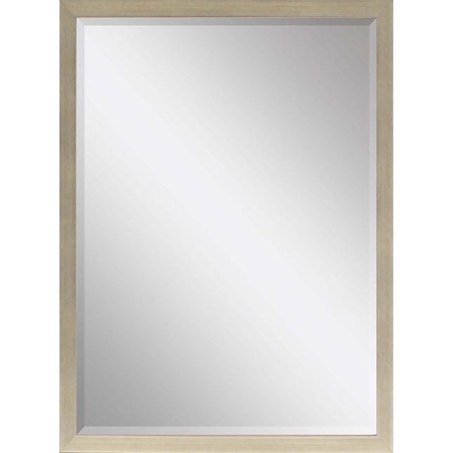 39" Silver Solid Wood Framed Accent Mirror HomeRoots
