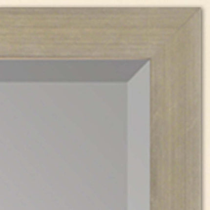 39" Silver Solid Wood Framed Accent Mirror HomeRoots