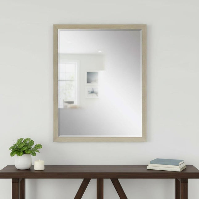 43" Silver Wood Accent Mirror HomeRoots