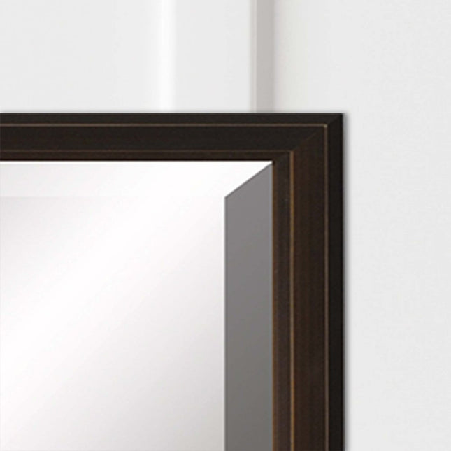 31" Bronze Wood Accent Mirror HomeRoots