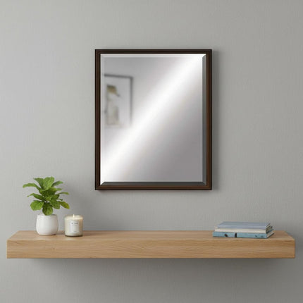 31" Bronze Wood Accent Mirror HomeRoots