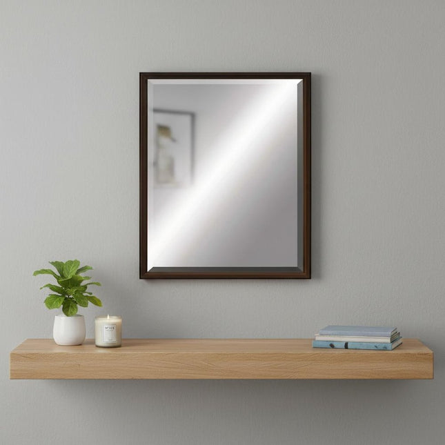 31" Bronze Wood Accent Mirror HomeRoots
