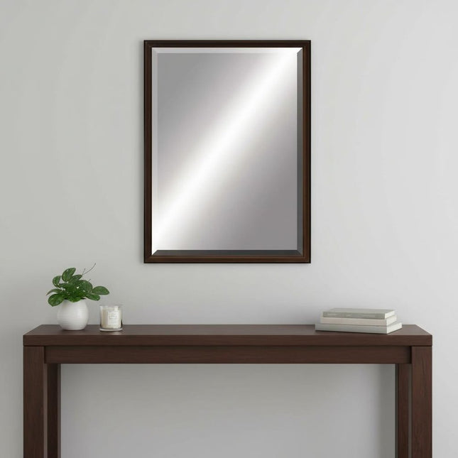 39" Bronze Wood Accent Mirror HomeRoots