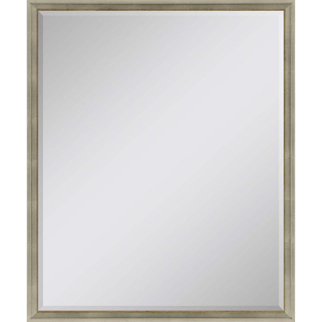 30" Silver Wood Accent Mirror HomeRoots