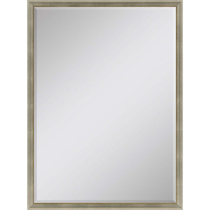 38" Silver Wood Accent Mirror HomeRoots