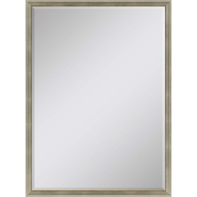 38" Silver Wood Accent Mirror HomeRoots