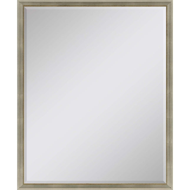 42" Silver Wood Accent Mirror HomeRoots