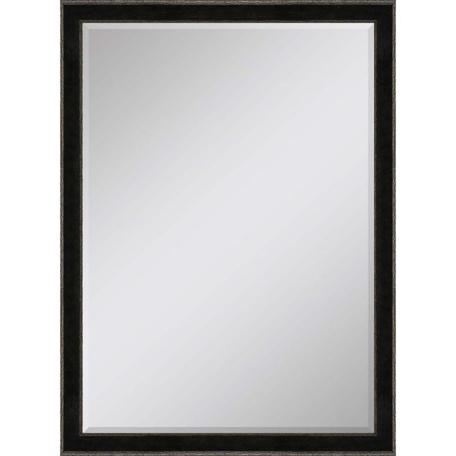 40" Dark Brown Solid Wood Framed Accent Mirror HomeRoots