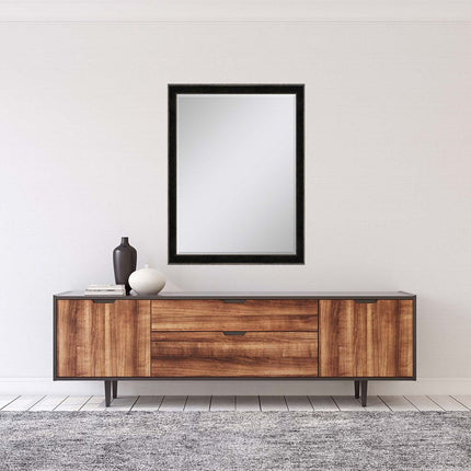 40" Dark Brown Solid Wood Framed Accent Mirror HomeRoots