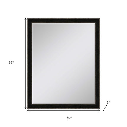 52" Dark Brown Wood Accent Mirror HomeRoots