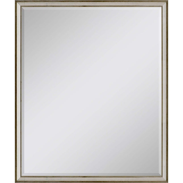 30" Silver Wood Accent Mirror HomeRoots