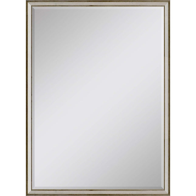 38" Silver Wood Accent Mirror HomeRoots