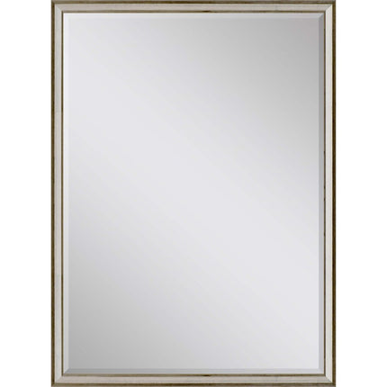 38" Silver Wood Accent Mirror HomeRoots