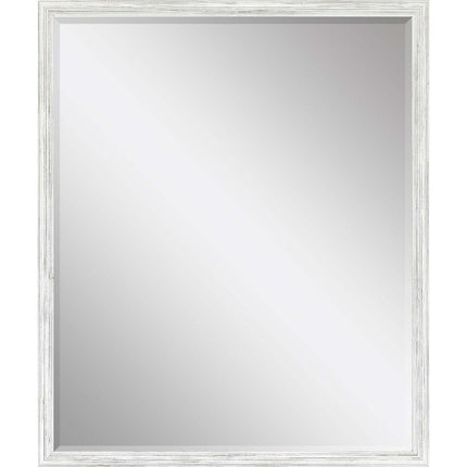 31" White Wood Accent Mirror HomeRoots