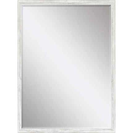 39" White Wood Accent Mirror HomeRoots