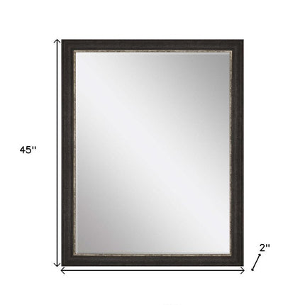 45" Dark Brown Accent Mirror HomeRoots