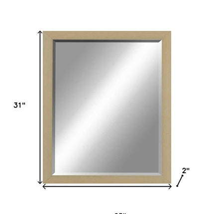 31" Silver Wood Accent Mirror HomeRoots