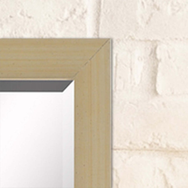 39" Silver Solid Wood Framed Accent Mirror HomeRoots