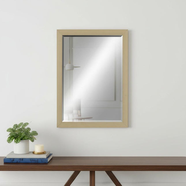39" Silver Solid Wood Framed Accent Mirror HomeRoots