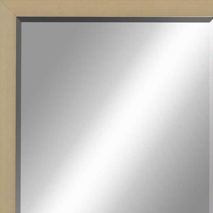 39" Silver Solid Wood Framed Accent Mirror HomeRoots