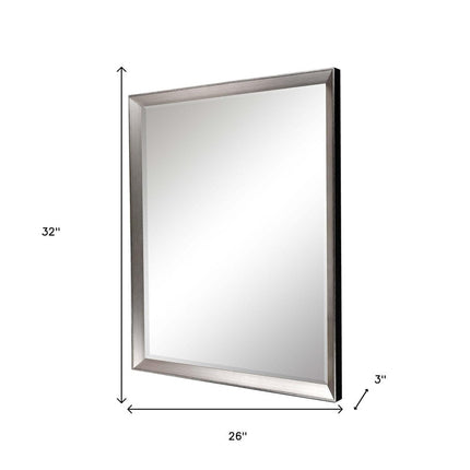 32" Silver Framed Accent Mirror HomeRoots