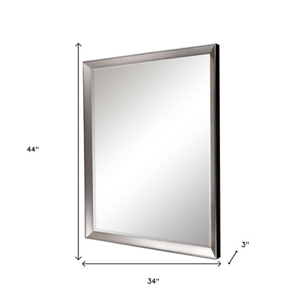 44" Silver Framed Accent Mirror HomeRoots